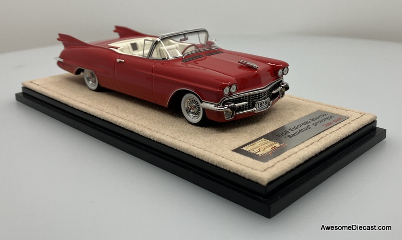 Stamp Models 1:43 1958 Cadillac Eldorado Biarritz "Raindrop" Concept Convertible (Roof Down), Red