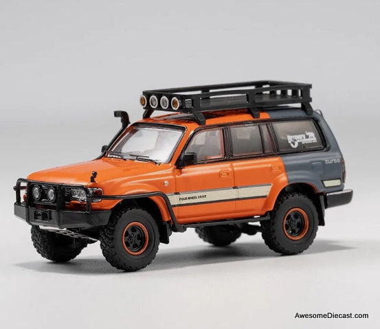 GCD 1:64 Toyota Land Cruiser LC80 Off Road SUV, Orange/Gray