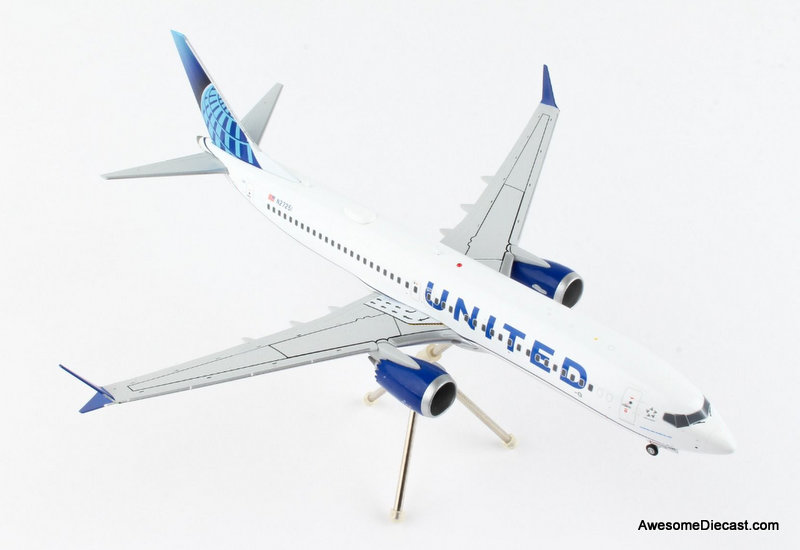 Gemini 200 1:200 Boeing 737 Max 8: United Airlines (Reg #N27251)