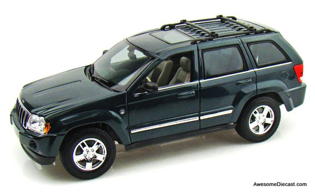 Only One! Maisto 1:18 2005 Jeep Grand Cherokee, Metallic Green