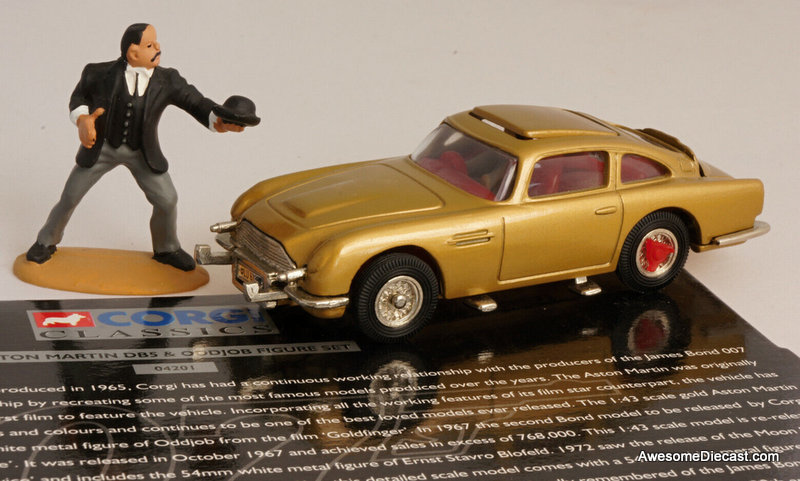 Corgi 1:43 Aston Martin DB5 w/Odd Job Figure: James Bond 007