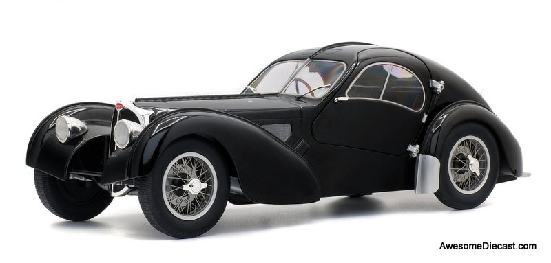 Solido 1:18 1937 Bugatti Type 57SC Atlantic, Black