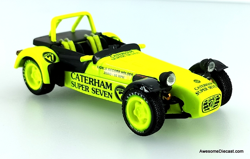 チョロQ　CATERHAM SUPER 7 ミニカー 4台セット Kyosho 1:43 Caterham Super Seven JPE, Yellow