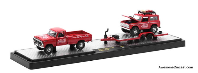 M2 Machines 1:64 1972 Ford F-250 Explorer 4x4 & 1966 Ford Bronco: Zing, Coca Cola