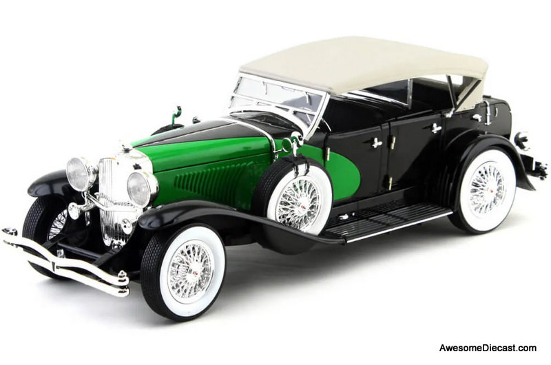 Signature Models 1:18 1934 Duesenberg, Black/Green Signature Models 1:18 1934 Duesenberg, Black/Green