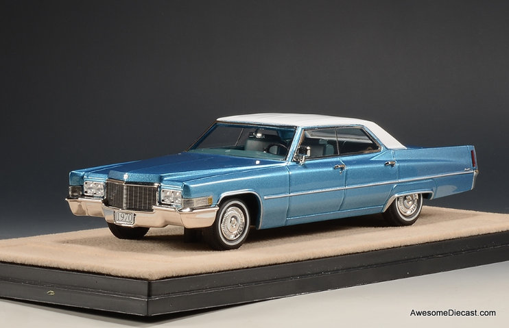 Stamp Models 1:43 1970 Cadillac Sedan De Ville, Corinthian Blue Metallic