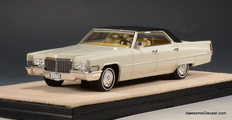 Stamp Models 1:43 1970 Cadillac Sedan De Ville, Cotillion White