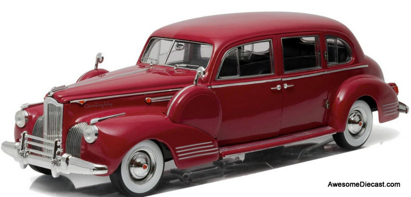 RARE!! Greenlight 1:18 1941 Packard Super Eighty One Eighty, Red