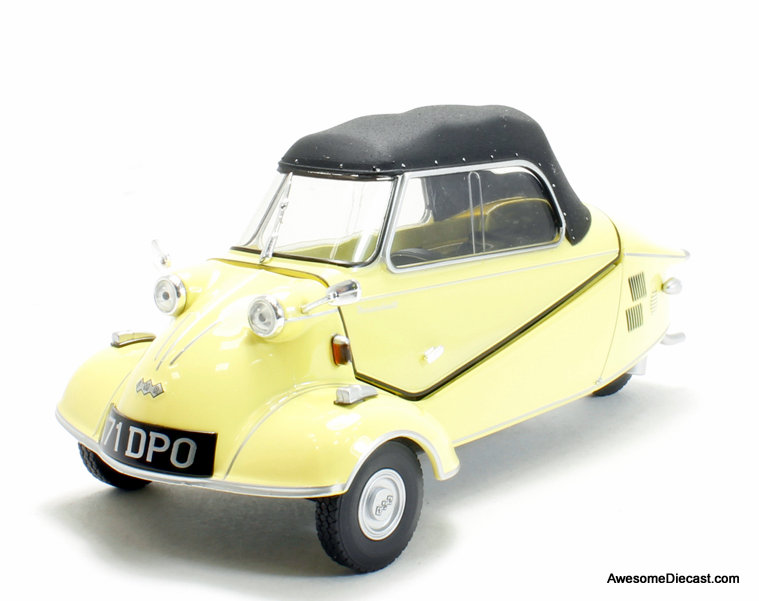 Oxford Diecast 1:18 Messerschmitt KR200 Bubble Cabrio, Mimosa Yellow