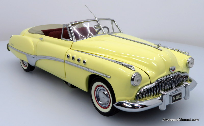Franklin Mint 1:24 1949 Buick Roadmaster Convertible, Yellow