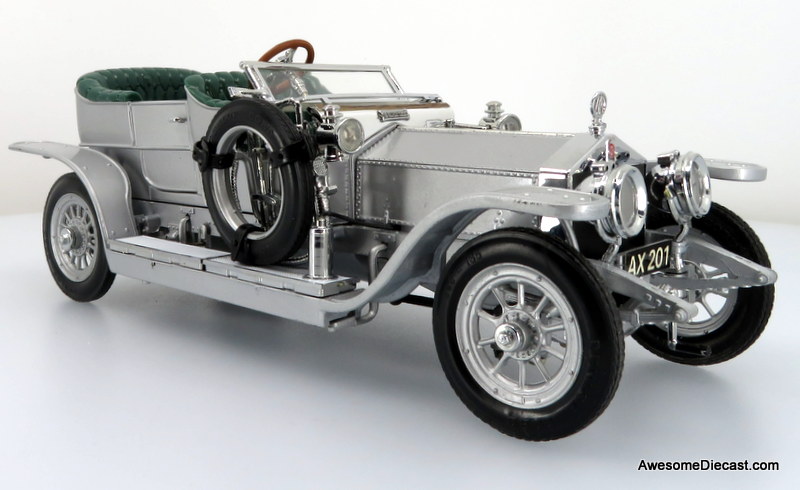 1907 Rolls-Royce Silver Ghost - Silver 1:24 Diecast Model by Franklin Mint