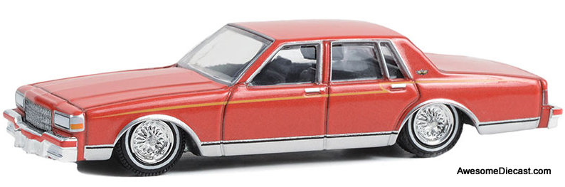 Greenlight 1:64 1989 Chevrolet Caprice Classic Lowrider, Red