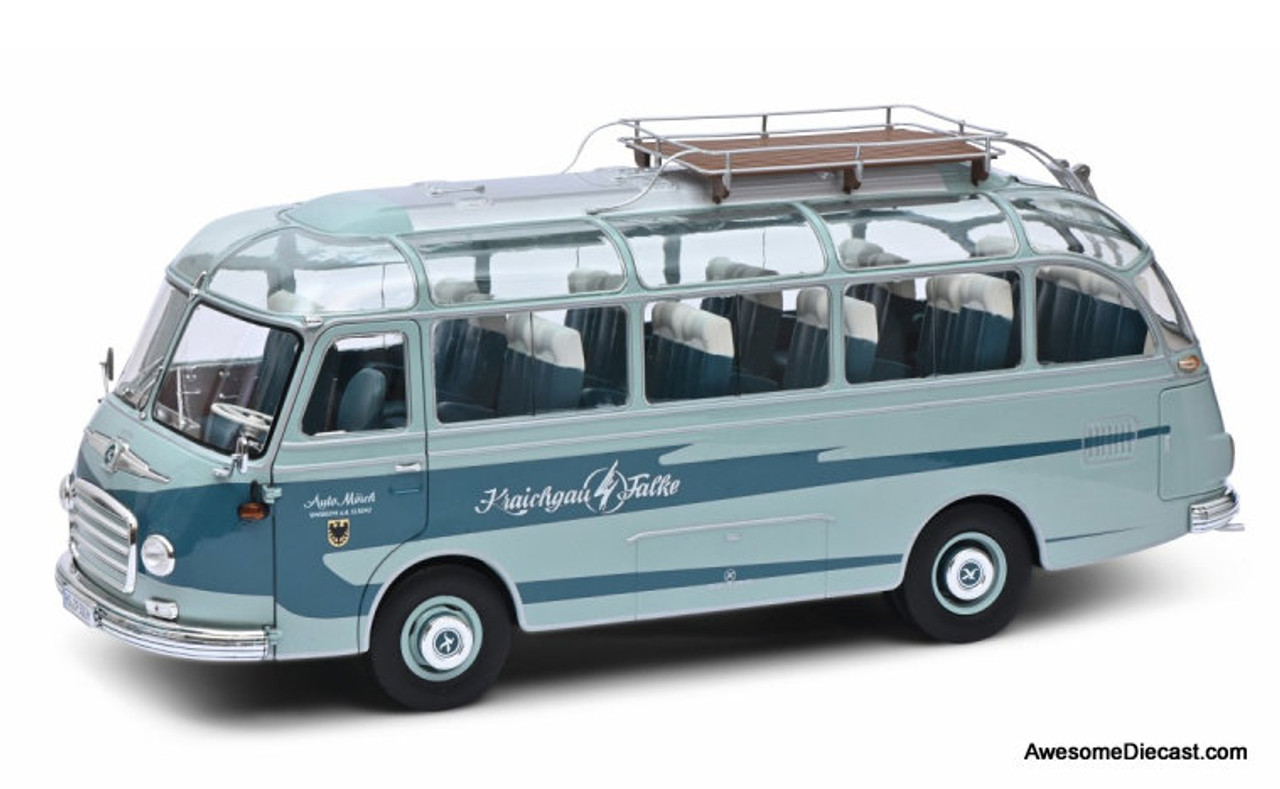 Schuco 1:18 1956 Setra S6 Motor Coach: Kraichgau Falke