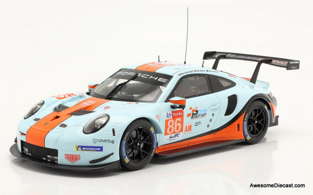 IXO 1:18 Porsche 911 RSR #86 Gulf Racing: 2018 24HR Le Mans