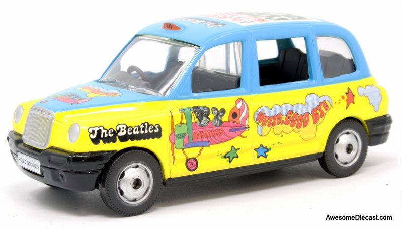 Corgi 1:36 London Taxi Cab, Beatles Livery: Hello, Good Bye