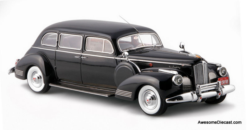 Esval Models 1:43 1941 Packard 180 7 Seater Limousine, Black