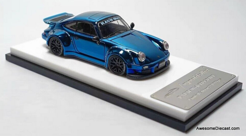 MMC 1:64 Porsche RWB 930 (Rauh-Welt Begriff), Chrome Blue