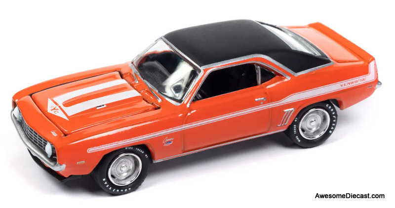 Johnny Lightning 1:64 1969 Chevrolet Camaro Yenko, Orange/Black