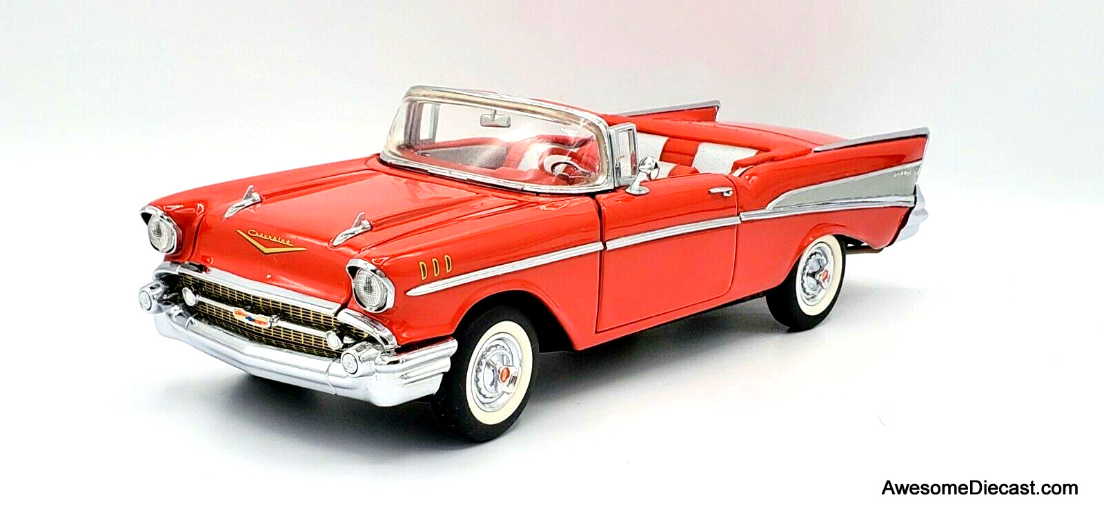 Franklin Mint 1:24 1957 Chevrolet Bel Air (Roof Down), Red