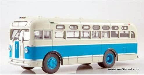 Hachette 1:43  Soviet Russia Zis 155 Transit Bus, Blue/White
