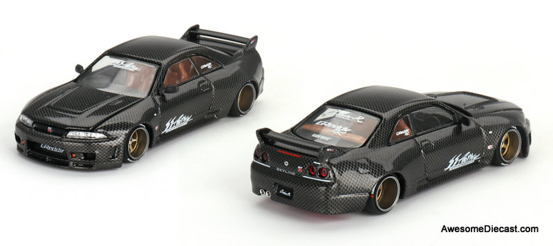 Mini GT 1:64 Nissan Skyline GT-R (R33) - Activ Carbon R by Kaido House