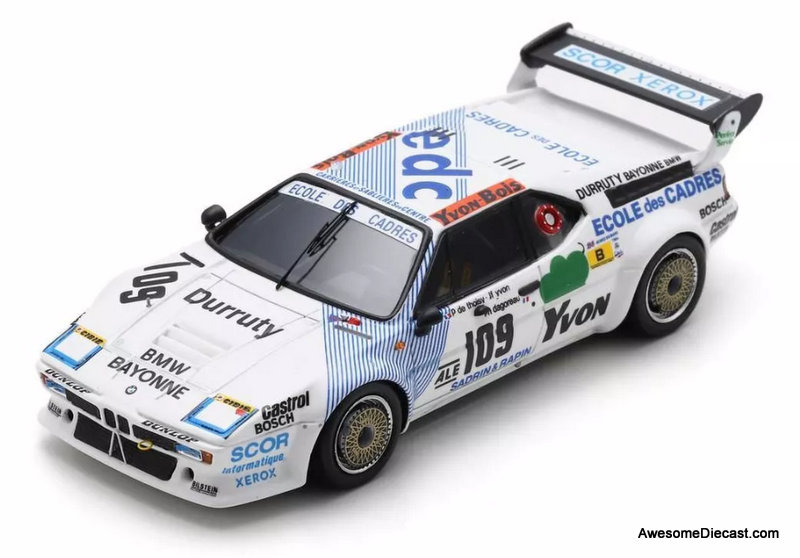 Spark 1:43 BMW M1: 1984 Le Mans 24 Hour