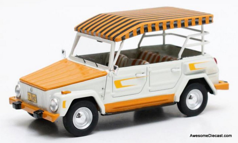 1979 Volkswagen Thing "Hawaiian Edition" - White/Orange - 1:43 Resin Model by Matrix