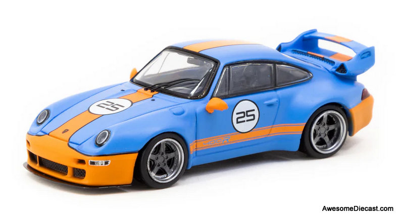 Porsche 993 Remastered by Gunther Werks #25, Blue 1:64 Diecast
