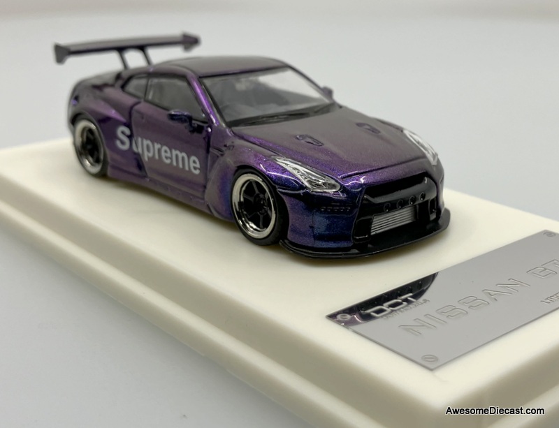 Nissan GT-R R35 Pandem Rocket Bunny, Magic Purple 1:64 Diecast Model Car by DOT