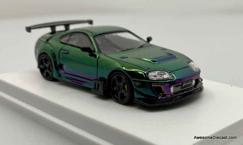 Toyota Supra A80z, Chrome Chameleon 1:64 Diecast Model Car by LMLF