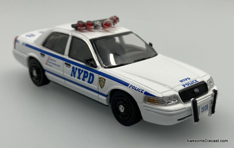 Ford Crown Victoria Police Interceptor: NYPD New York City 1:64 Diecast Model Car by Rollin