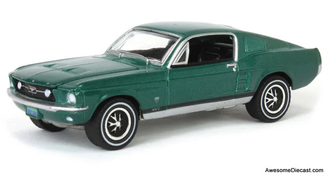 1967 Ford Mustang GT High Country Special, Timberline Green 1:64 Diecast Model Car by Greenlight