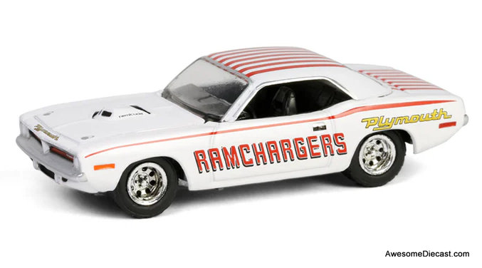 1970 Plymouth Hemi Cuda "Ramchargers" 1:64 Diecast Model Car by Greenlight
