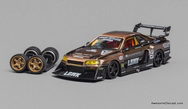 Nissan Skyline LBWK ER34 Super Silhouette #5, Bronze 1:64