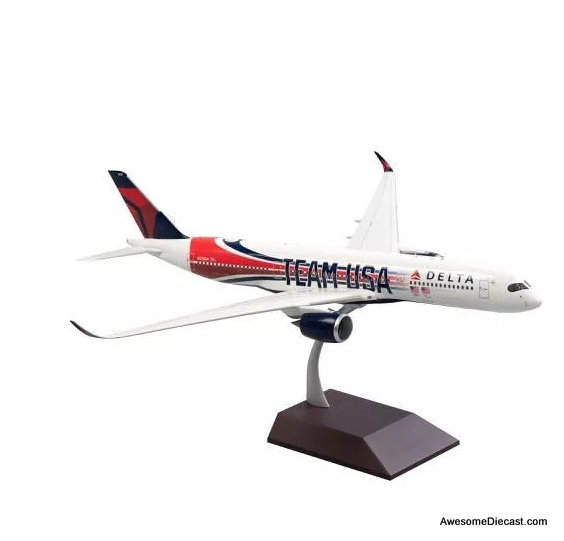 Airbus A350-900: Delta Airlines (Reg #N521DN) Team USA 1:200 Diecast Model Plane by Gemini Jets