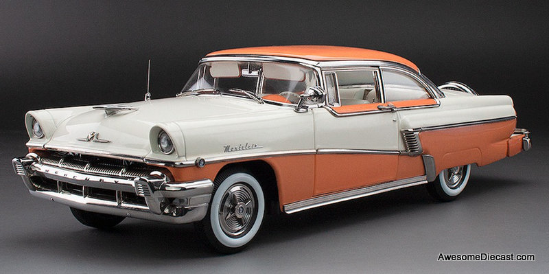 1956 Mercury MontClair Hard Top, Glamour Tan/Classic White 1:18 Diecast Model Car by Sun Star