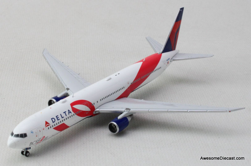 Boeing 767-400ER: Delta Airlines (Reg #N845MH), Breast Cancer
