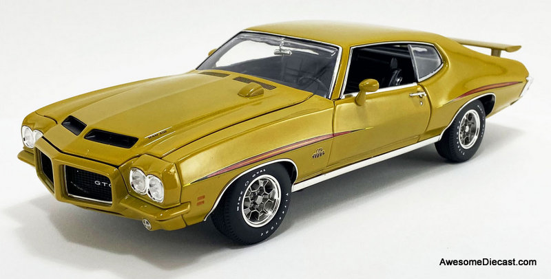 1971 Pontiac GTO "The Judge" Quezel Gold Metallic 1:18 Diecast Model Car by ACME