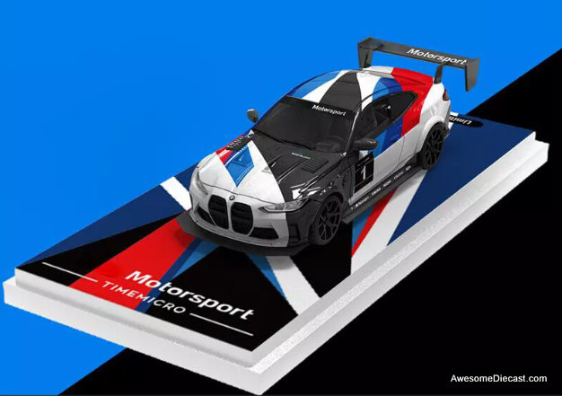 BMW M4 Motorsport #1 1:64 Diecast Model Car by Time Micro