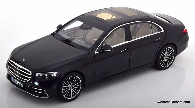 304-034 ノレブ 1/18 メルセデスベンツ S-Class AMG 2021 Mercedes Benz S Class AMG, Metallic Black 1:18 Diecast