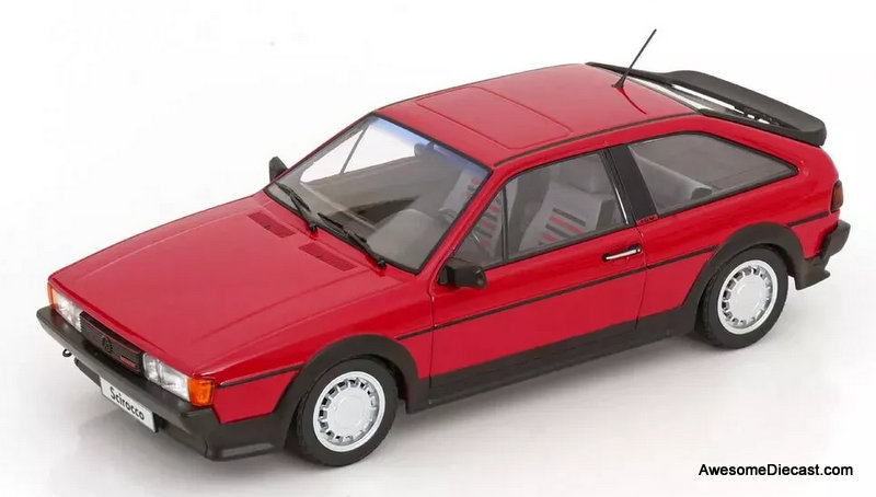 1988 Volkswagen Scirocco GTX 16v, Red 1:18 Diecast Model Car by Norev