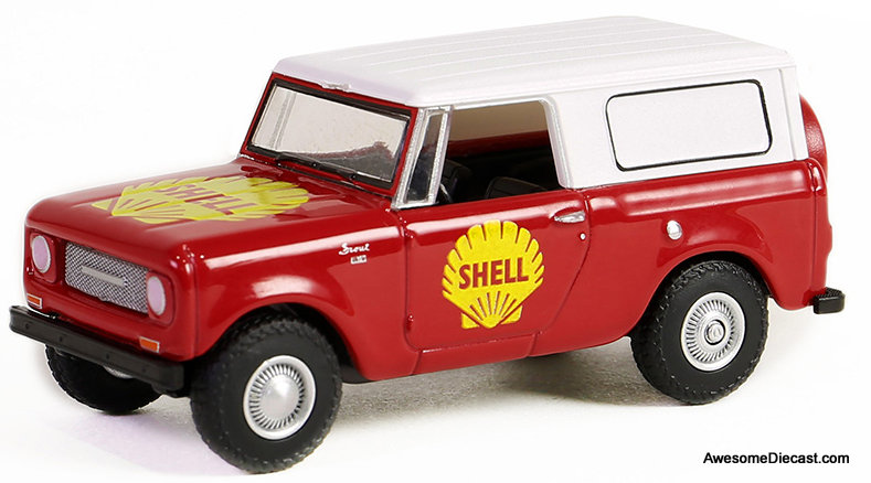 1968 Harvester Scout: Shell Oil 1:64 Diecast Model Car by Greenlight