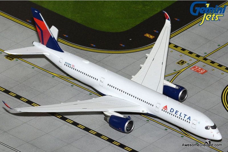 Airbus A350-900: Delta Airlines (Reg #N503DN) 1:400 Diecast Model Plane by Gemini Jets