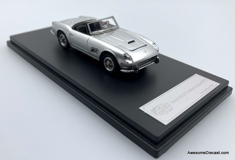 Ferrari 250 GT California Spyder SWB, Silver 1:64 Diecast