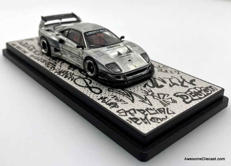 Ferrari F40 LBWK, Matte Black (Chase Edition) 1:64 Diecast