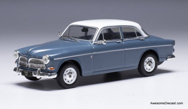 1961 Volvo Amazon, Gray/White 1:43 Diecast Model Car by IXO
