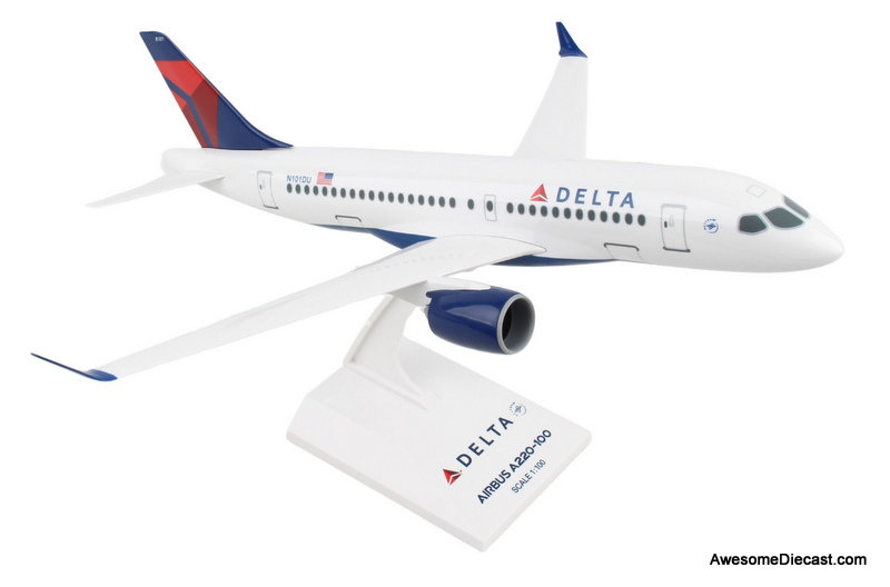 Airbus A220-100: Delta Airlines (Reg #N101DU) 1:100 ABS Plastic
