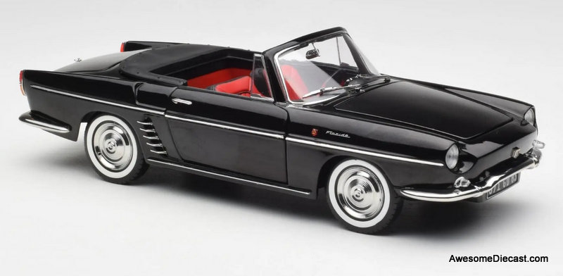 1961 Renault Floride Convertible, Black 1:18 Diecast Model Car by Norev