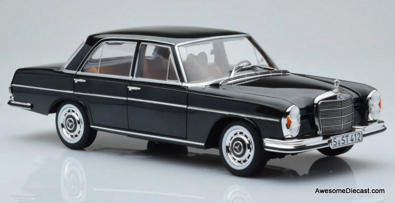 1968 Mercedes Benz 280SE, Metallic Green 1:18 Diecast Model Car by