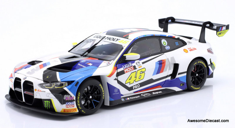 BMW M4 GT3 #46 WRT 12h Bathurst 1:18 Diecast Model Car by Minichamps